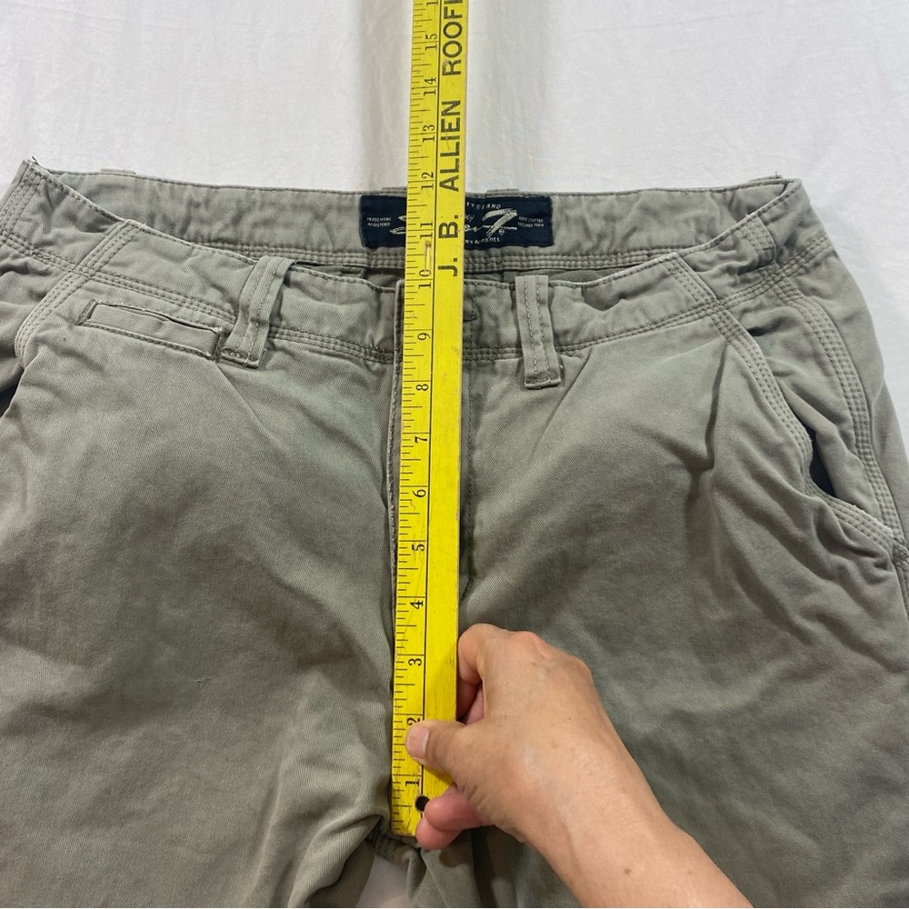 Seven 7 Pants Versatile Green Chino Pants with Regular Fit - Picture 7 of 9